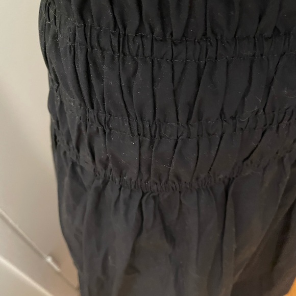 SOLD S/M Black cotton poplin maxi skirt - Picture 2 of 2